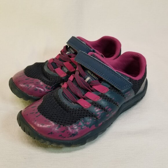 Merrell Girl's Size 12 Hiking Running Shoes Blue & Pink - Picture 6 of 12